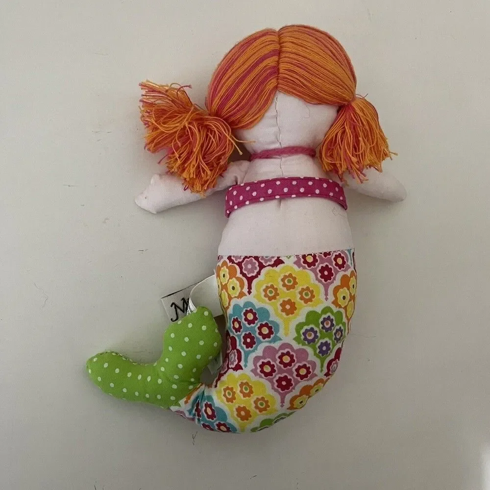 Maison Chic Mermaid Tooth Fairy Pillow Plush Doll Tooth Holder Pocket